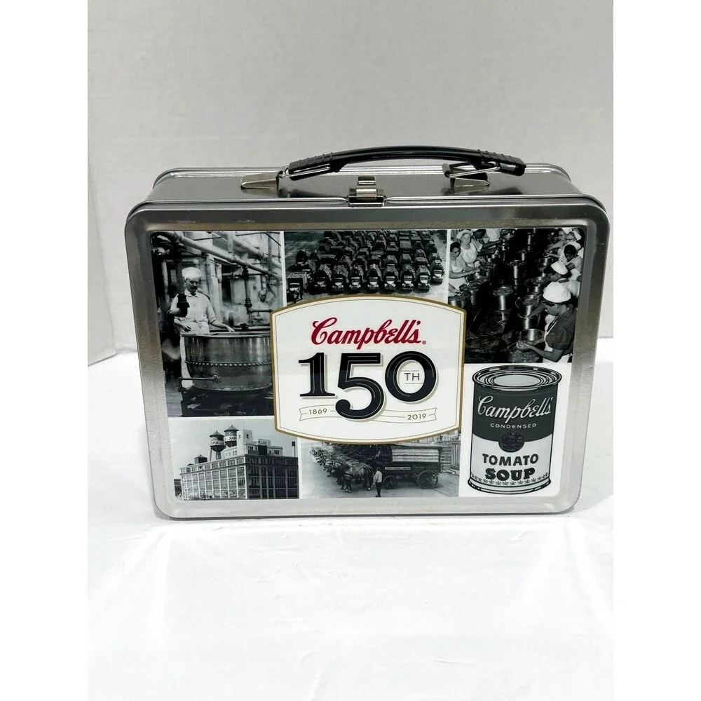 Commemorative Campbell’s Soup 150th Limited Edition Tin Lunchbox and Thermos Set